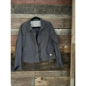 Carhartt Brand Women's Charcoal Gray Button-up Jacket. Woman’s Size Small 4/6